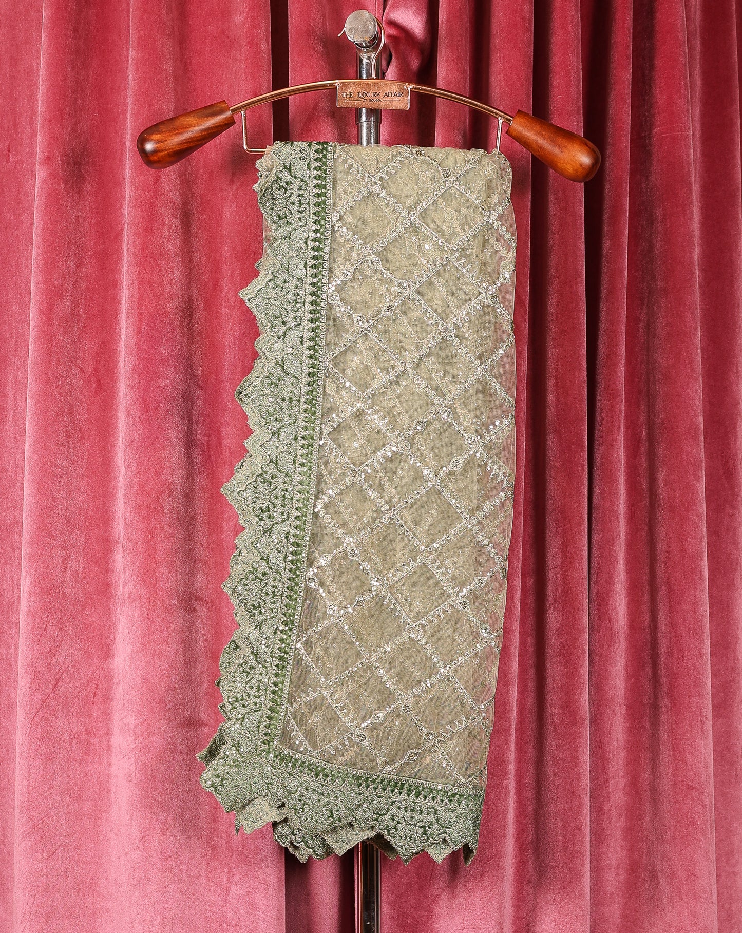 Sea Green Pakistani Suit With Heavy Embellishments