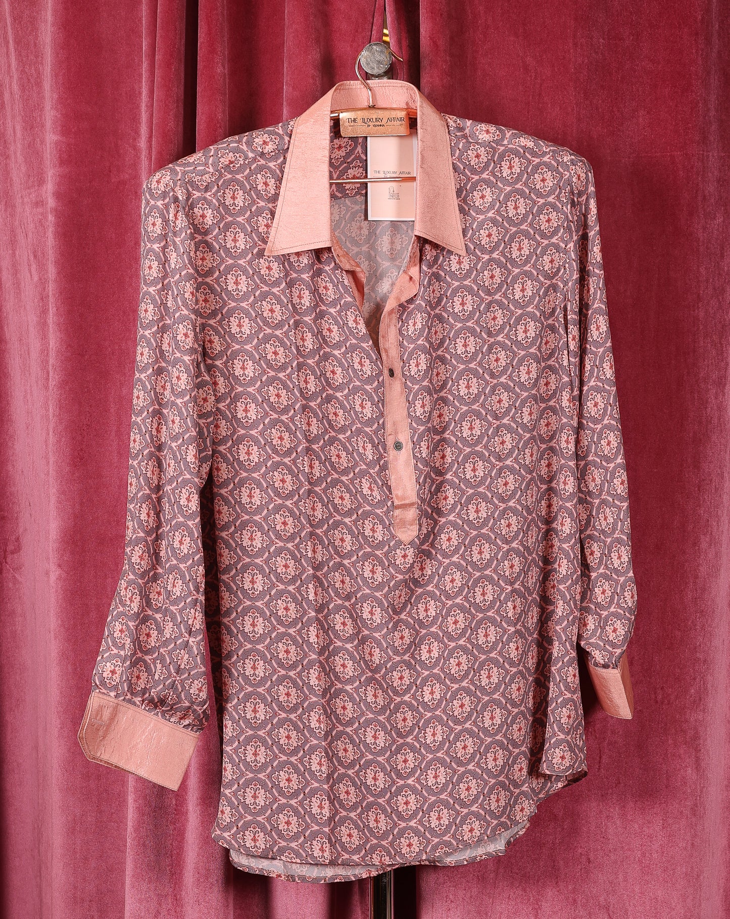 Men Shirt Crepe Silk