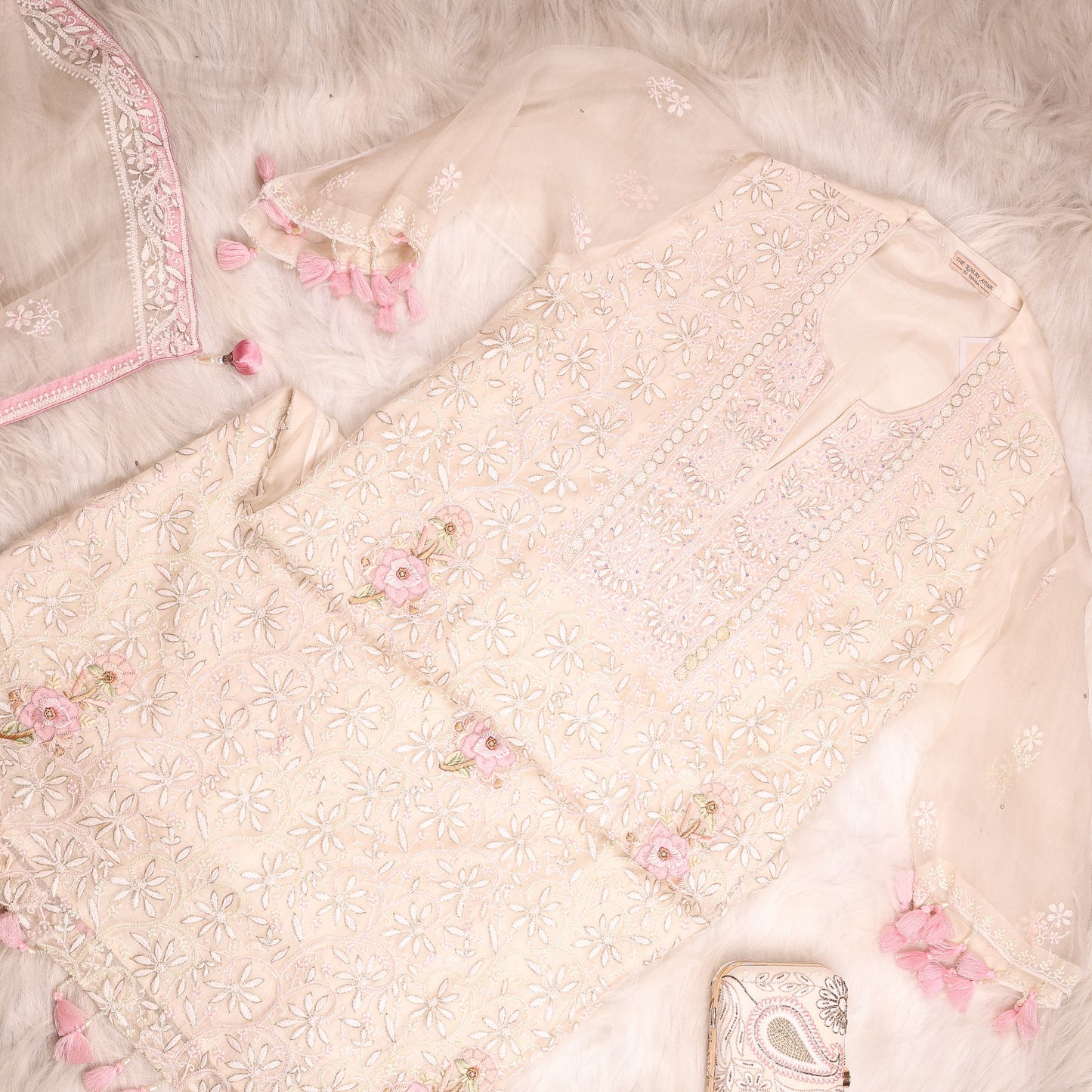Full Heavy Chikankari Embellished Suit