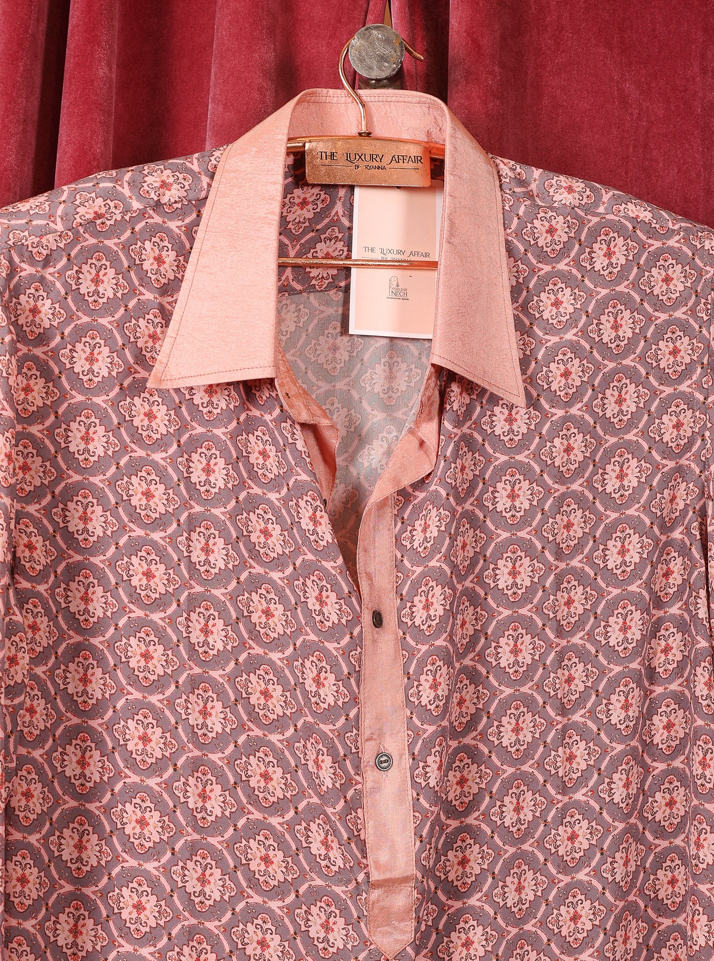 Men Shirt Crepe Silk